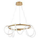 Люстра подвесная кольцевая и изогнутыми светодиодными трубками Luke Lampco Tracer Lamp варинант исполнения - 1 | Loft Concept в Челябинске