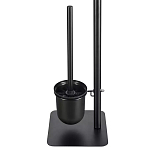 Держатель для туалетной бумаги с подвесным ершиком Black Bathroom Accessory варинант исполнения - 4 | Loft Concept в Челябинске