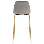 Барный стул на золотистых ножках VENDRAMIN Grey варинант исполнения - 5 | Loft Concept в Челябинске
