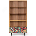 Широкий стеллаж с принтом Elise Rack варинант исполнения - 7 | Loft Concept в Челябинске