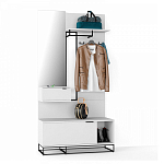 Вешалка настенная белая Strict Lines варинант исполнения - 2 | Loft Concept в Челябинске