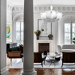 Подвесной светильник с белым фигурным абажуром и мягкими волнистыми краями Cloud Motion  варинант исполнения - 19 | Loft Concept в Челябинске