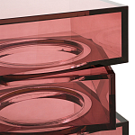 Стол журнальный в форме кубов Acrylic Furniture Lumina Crimson Clarity варинант исполнения - 3 | Loft Concept в Челябинске