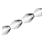 Подвесной светильник линейный в сочетании двух разных фактур стекла Enchanting варинант исполнения - 4 | Loft Concept в Челябинске