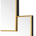 Золотое зеркальное панно из зеркальных квадратов Overlapping варинант исполнения - 1 | Loft Concept в Челябинске