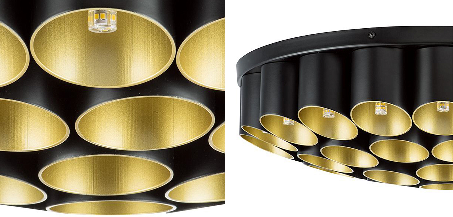 Потолочный светильник Garbi Black Pipe Organ Ceiling Lamp 40 Потолочный светильник Garbi Black Pipe Organ Ceiling Lamp 40 - Loft-Concept в Челябинске