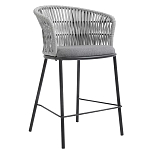 Стул барный с декоративным плетением на спинке и подлокотниках Chair Weave варинант исполнения - 2 | Loft Concept в Челябинске