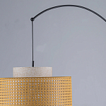 Торшер с декоративным поясом из плетеного бамбука Biuloggicu варинант исполнения - 7 | Loft Concept в Челябинске