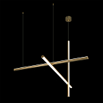 Люстра с 3-мя  пересекающимися цилиндрическими плафонами на тонких тросах Trumpet tube варинант исполнения - 5 | Loft Concept в Челябинске