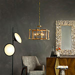 Подвесной светильник в форме фонаря коричневый Brown Eco Lantern варинант исполнения - 2 | Loft Concept в Челябинске