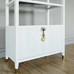 Стеллаж со стеклянными полками Elsa Dreams White варинант исполнения - 2 | Loft Concept в Челябинске