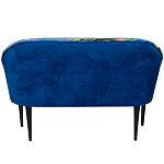 Диван двухместный из натурального бука синий с цветным принтом Impressionism in Art варинант исполнения - 2 | Loft Concept в Челябинске