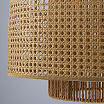 Подвесной светильник с абажуром из плтеного бамбука Light Inside the Cell варинант исполнения - 8 | Loft Concept в Челябинске