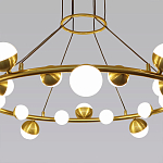 Люстра подвесная светодиодная с плафонами в форме шара Italian Globe Cedar Moss Light варинант исполнения - 2 | Loft Concept в Челябинске