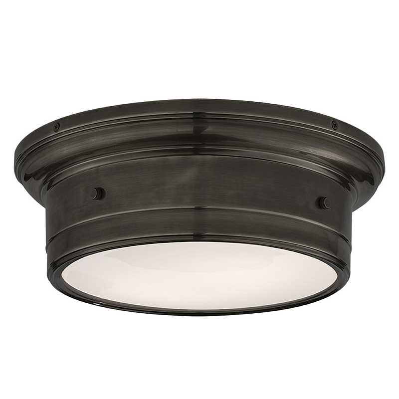 Потолочный светильник круглый черного цвета Modern Simple Ceiling Light Черный Белый Потолочный светильник круглый черного цвета Modern Simple Ceiling Light Черный Белый в Челябинске | Loft Concept