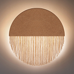 Бра круглое натуральная пробка с бахромой Natural Cork варинант исполнения - 4 | Loft Concept в Челябинске