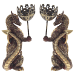 Подсвечник в виде дракона Dragon candlestick Gold Red L or R варинант исполнения - 2 | Loft Concept в Челябинске