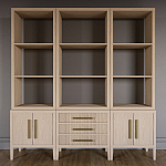 Модульный стеллаж Primo из трех составных элементов Светлый дуб варинант исполнения - 2 | Loft Concept в Челябинске