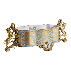 Чаша с орнаментом на бронзовых ножках в виде львов Eden Garden