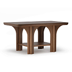 Стол кофейный деревянный с арочным основанием Arch Passage варинант исполнения - 1 | Loft Concept в Челябинске