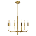 Люстра с 6-ю лампами на тонких изогнутых рожках в современном стиле Feiss варинант исполнения - 2 | Loft Concept в Челябинске