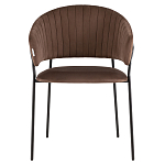 Стул в велюре коричневого цвета Horizon варинант исполнения - 2 | Loft Concept в Челябинске