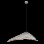 Подвесной светильник с асимметричным волнообразным абажуром и фактурной бахромой по краю Tactile Line варинант исполнения - 9 | Loft Concept в Челябинске
