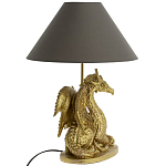 Настольная лампа с абажуром Дракон Golden Dragon Lamp Brown варинант исполнения - 2 | Loft Concept в Челябинске