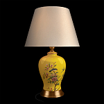 Настольная лампа желтая с изображением птиц Slip Away варинант исполнения - 2 | Loft Concept в Челябинске