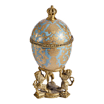 Шкатулка на величественных львах из фарфора с бронзовыми элементами Eden Garden варинант исполнения - 3 | Loft Concept в Челябинске