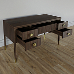 Письменный стол с 4-мя ящиками Elsa Dreams Walnut варинант исполнения - 2 | Loft Concept в Челябинске