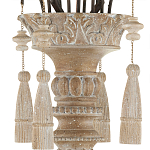 Люстра с состаренными резными элементами Big Graceful Profile варинант исполнения - 3 | Loft Concept в Челябинске