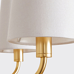 Люстра золотая с белыми тканевыми абажурами Coolness варинант исполнения - 4 | Loft Concept в Челябинске