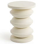 Фигурный приставной столик кремового цвета  AMORPHOUS варинант исполнения - 1 | Loft Concept в Челябинске