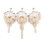 Люстра большая из золотистых металлических цепочек Atlantis Chain варинант исполнения - 2 | Loft Concept в Челябинске