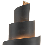 Бра в форме спирали черное с золотой внутренней отделкой Warm Glow варинант исполнения - 1 | Loft Concept в Челябинске