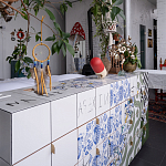 Дизайнерская кровать с системой хранения варинант исполнения - 2 | Loft Concept в Челябинске