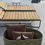 Шезлонг на металлическом каркасе с регулируемой спинкой GUELL Sunbed варинант исполнения - 4 | Loft Concept в Челябинске