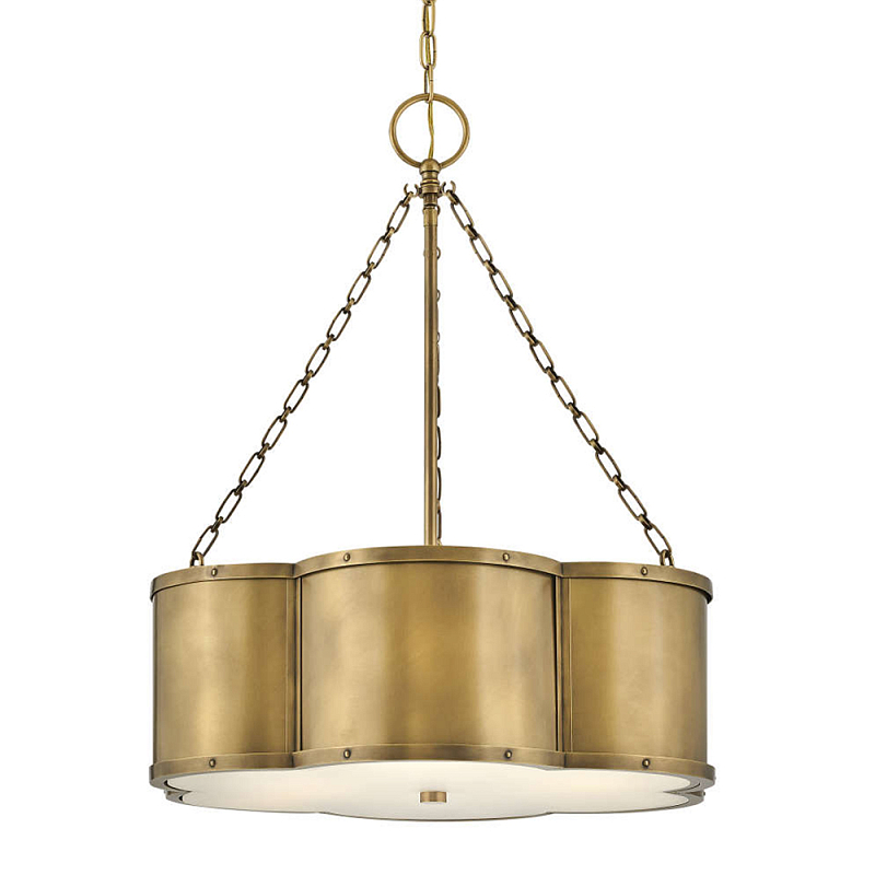 Люстра подвесная волнистой формы Hinkley Латунь Белый Черный в Челябинске | Loft Concept 