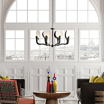 Люстра с плафонами в виде черно-белых дисков Ideal Shade Combination варинант исполнения - 2 | Loft Concept в Челябинске