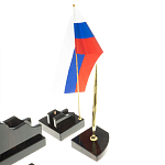 Настольный письменный набор из чёрного обсидиана с декором в виде льва Golden Lion варинант исполнения - 4 | Loft Concept в Челябинске