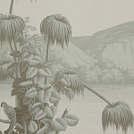 Обои ручная роспись Le Brésil Crystal Grey варинант исполнения - 3 | Loft Concept в Челябинске