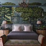 Обои ручная роспись Malmaison Special Colourway on Auguste scenic paper варинант исполнения - 1 | Loft Concept в Челябинске