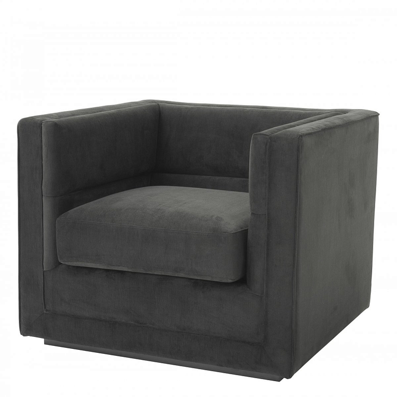 Кресло Eichholtz Сhair Adonia Anthracite Серый Черный Кресло Eichholtz Сhair Adonia Anthracite Серый Черный в Челябинске | Loft Concept