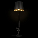 Торшер с черным абажуром и оригинальной ножкой в форме автомата Flos варинант исполнения - 3 | Loft Concept в Челябинске