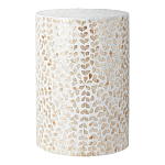 Столик с инкрустацией с перламутровым узором Jean Cream варинант исполнения - 1 | Loft Concept в Челябинске