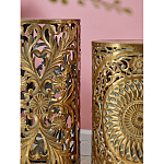 Столик приставной с цветочной резной фактурой Madagascar варинант исполнения - 4 | Loft Concept в Челябинске