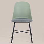 Стул из прочного пластика на металлическом основании Anora Green  варинант исполнения - 2 | Loft Concept в Челябинске