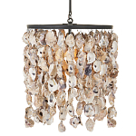 Люстра овальная с подвесками из устричных раковин Sea Ravens варинант исполнения - 2 | Loft Concept в Челябинске