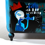 Кресло "Баския и Уорхол" Basquiat Warhol graffiti chair натуральная кожа варинант исполнения - 9 | Loft Concept в Челябинске